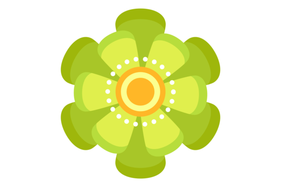 Abstract Flower Graphics: Ornamental Illustrations