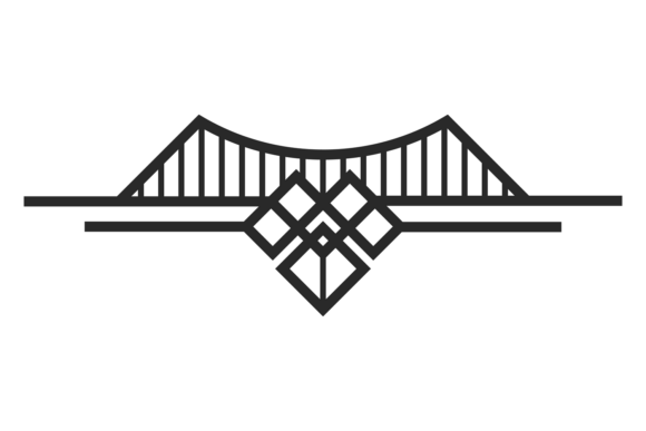 Art Deco Divider for Graphics and Illustrations