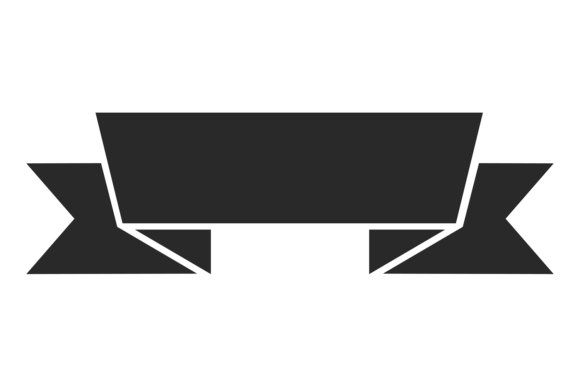 Black Ribbon Badge Graphics & Illustrations
