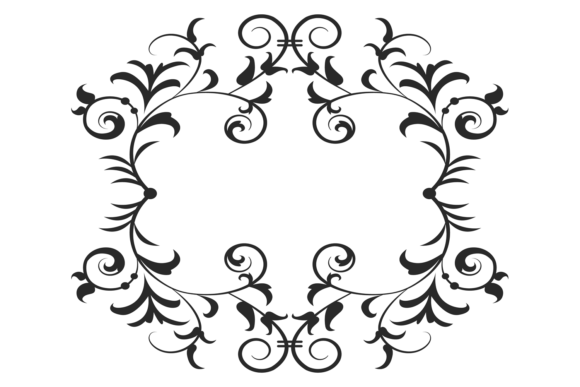 Classic Decorative Frame. Vintage Page D