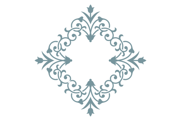 Decorative Calligraphic Monogram Template: Graphics & Illustrations