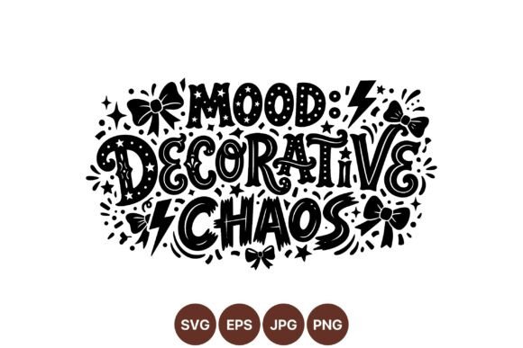 Decorative Chaos Mood Graphics for Energetic Branding