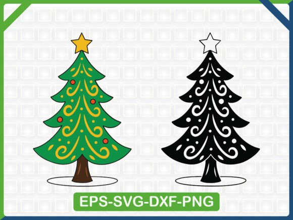 Decorative Holiday Tree SVG