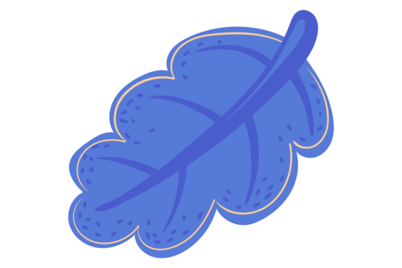 Decorative Leaf in Scandinavian Nordic F Graphics