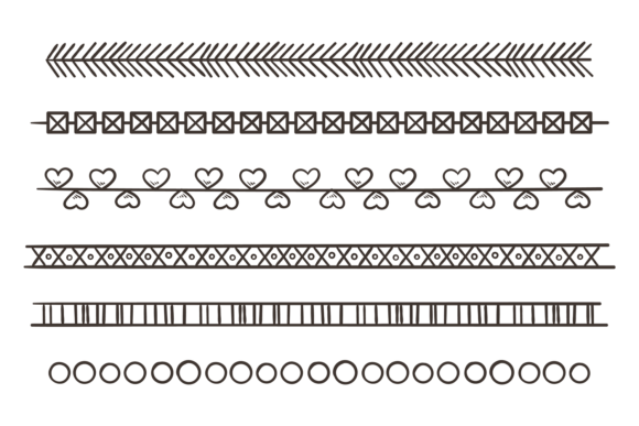 Decorative Pattern Divider. Ethnic Boho Graphics & Illustrations