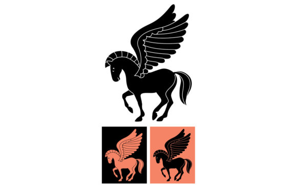 Decorative Pegasus: Graphics & Illustrations for Creative Sellers