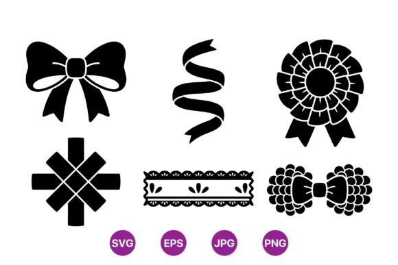 Decorative Ribbon Icon Collection