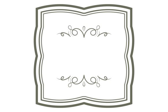 Decorative Square Frame. Vintage Monogra Graphics & Illustrations