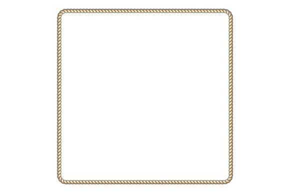 Decorative Thread Frame. Square Rope Bor Graphics