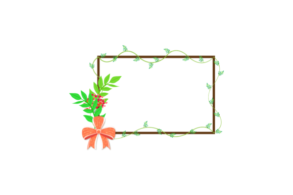 Frame Flower Decorative Template: A Graphic Asset for Modern Content