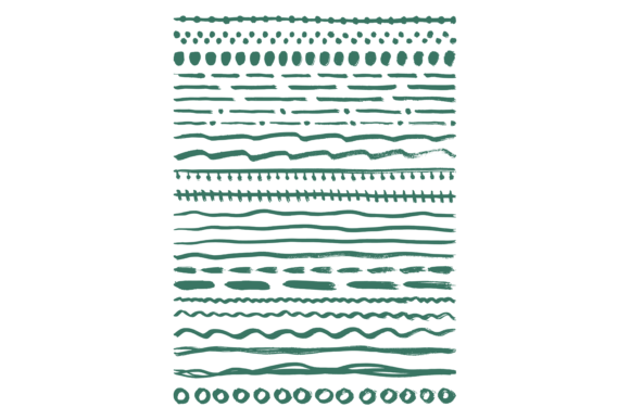 Grunge Ink Line Pattern Decorative Divid: Graphics & Illustrations