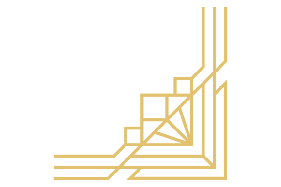 Luxury Golden Line Corner Graphics & Illustrations