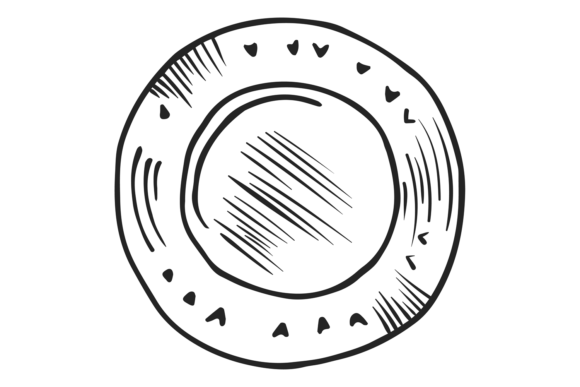 Plate Top View: Ornamental Graphics & Illustrations