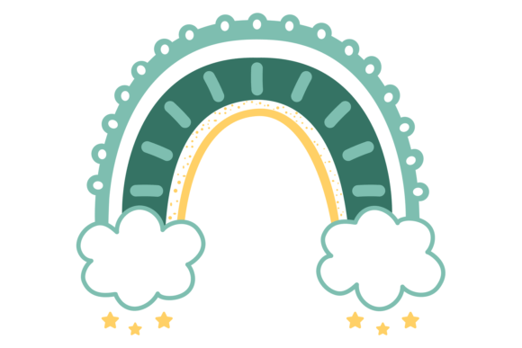 Scandinavian Rainbow Print Graphics & Illustrations