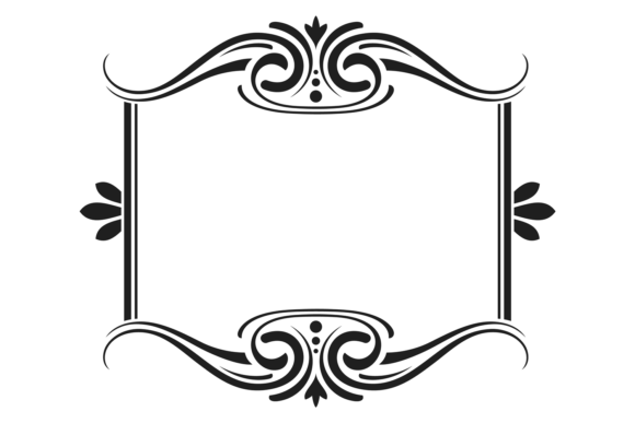 Vintage Elegant Text Border. Decorative Graphics & Illustrations