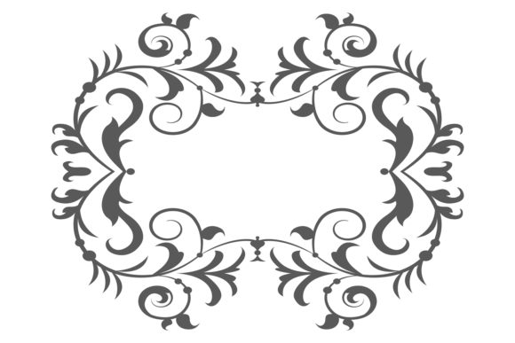 Vintage Frame Graphics: Decorative Calligraphic O Illustrations